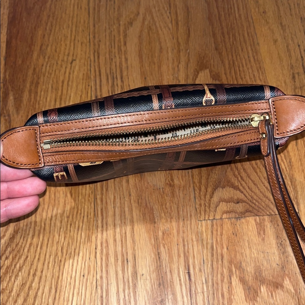 Lauren Ralph Lauren Horse-bit Makeup Case Wristlet - Picture 10 of 11
